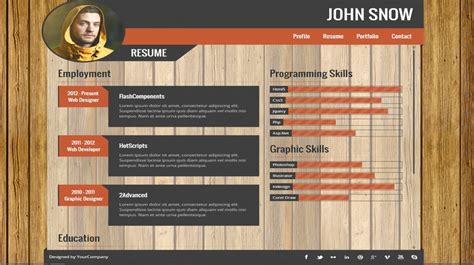 21 Best Resume Portfolio Templates to Download Free - Wisestep