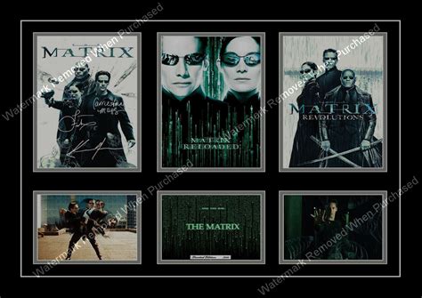 The Matrix Triloy Keanu Reaves Signed Movie A4 Photo Self Print Download Also Available - EraPrint