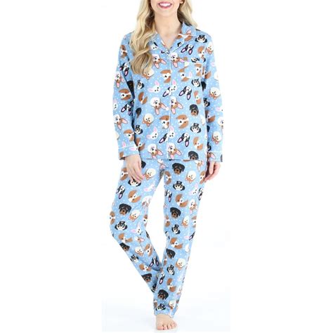 PajamaMania - PajamaMania Women's Cotton Flannel Long Sleeve Pajamas - Walmart.com - Walmart.com