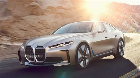 BMW i4 Concept EV Debuts: Big Grille, Bigger Power, 270-Mile Range