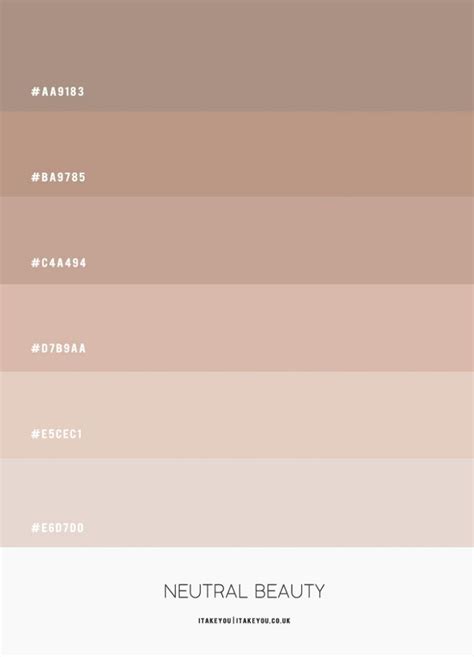 Neutral Color Scheme – #ColourPalette 49 | Paletas de colores neutros, Paletas de colores grises ...