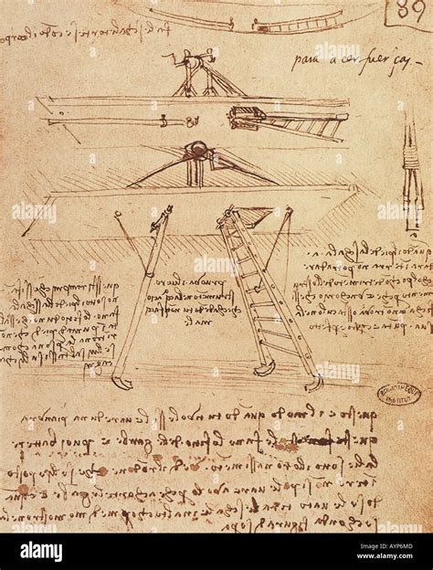 Leonardo da vinci sketch flying machine hi-res stock photography and images - Alamy