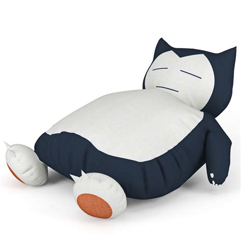 Giant Snorlax Bean Bag 3D model | CGTrader