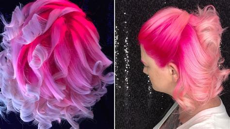 This Neon Pink Hair Looks Like a Jellyfish Under Black Lights | Allure