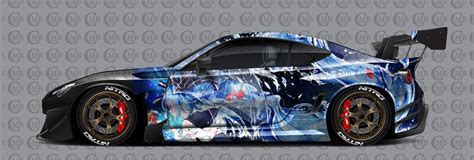 Hatsune Miku, Car Livery, Cast Vinyl Wrap, Universal Size, Car Wrap, Car Decal, Car Foil Design ...