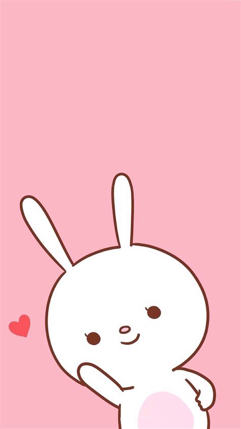 Pink Bunny Kawaii Rabbit Wallpapers - Wallpaper Cave