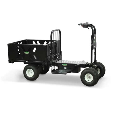 Electric Powered Ride On Cart – 10 Cu. Ft. Utility Hopper - Overland Carts