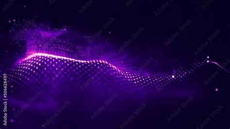 Wave abstract purple wave animation. Seamless loop 4k. Purple technology background. Stock Video ...