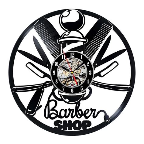 Barber Shop Wall Clock | BARBER JUNGLE