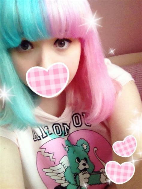 pink and blue hair on Tumblr