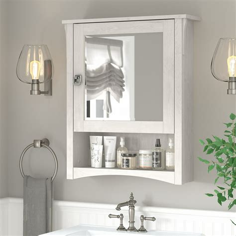 Bush Furniture Salinas Bathroom Medicine Cabinet with Mirror - Walmart.com - Walmart.com