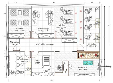 Hair Salon Floor Plans Download - floorplans.click