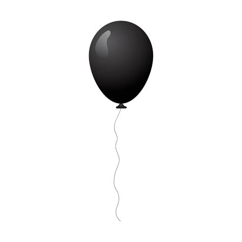 Black birthday balloon 1263370 Vector Art at Vecteezy