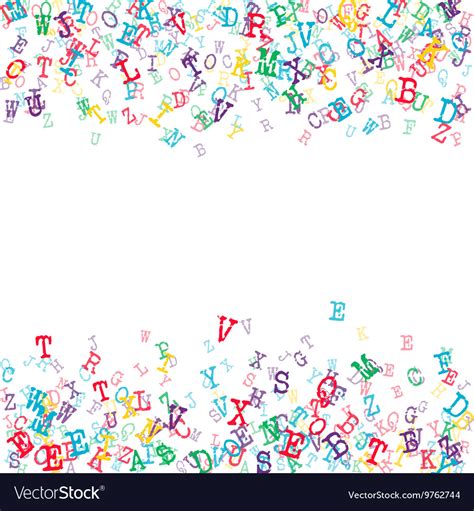 Alphabet background color Royalty Free Vector Image