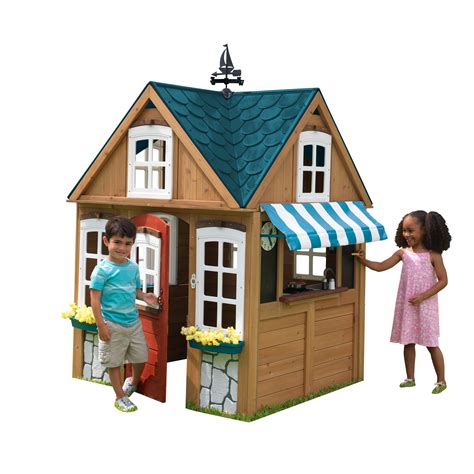 KidKraft Seaside Cottage Outdoor Wooden Playhouse - Walmart.com - Walmart.com