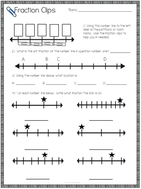 Number Line For Fractions