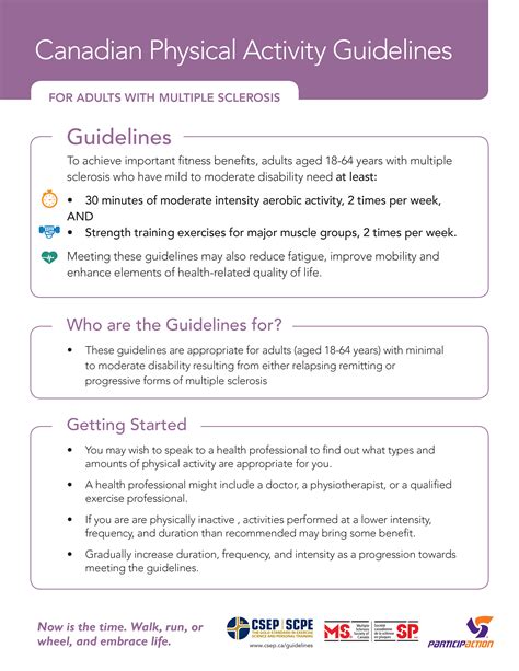 Multiple Sclerosis – 24-Hour Movement Guidelines