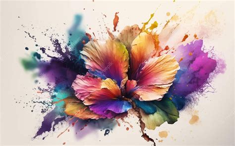 Premium Vector | Watercolor flower vector art