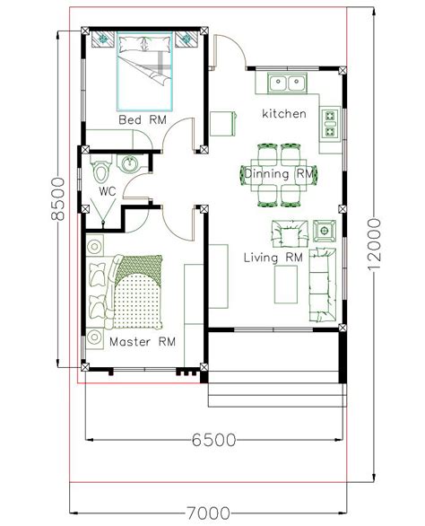 Small House Design With 2 Bedrooms Cool Concepts