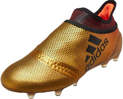 adidas Kids X 17 FG - Gold Youth Soccer Cleats