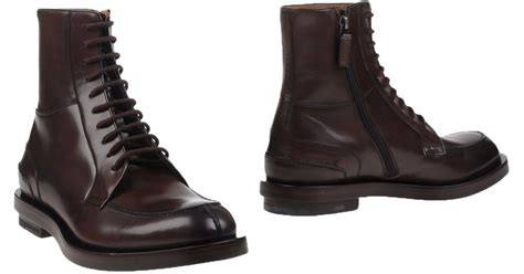 Lyst - Gucci Ankle Boots in Brown for Men