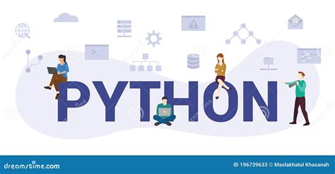 Python Programming Code Technology Banner. Python Language Software Coding Development Website ...