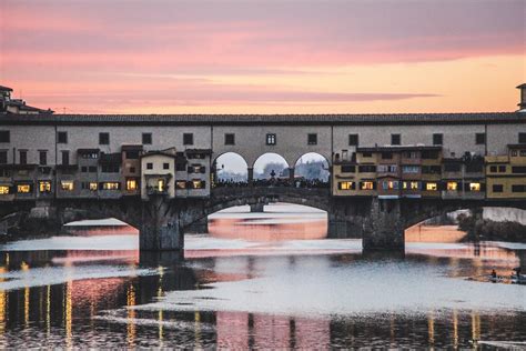 Ponte Vecchio at sunset, Florence. : r/travel