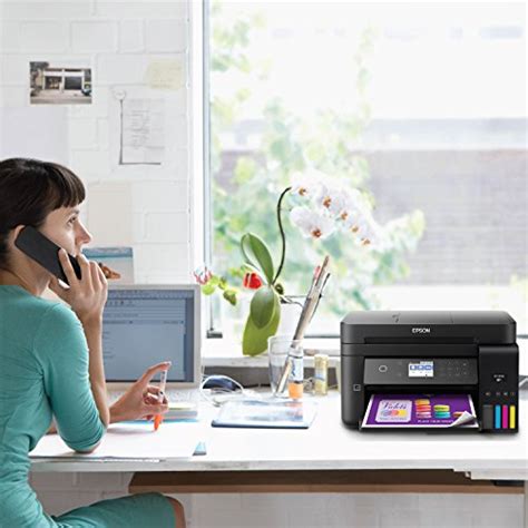 Epson WorkForce ET-3750 EcoTank Wireless Color All-in-One Supertank Printer with Scanner, Copier ...