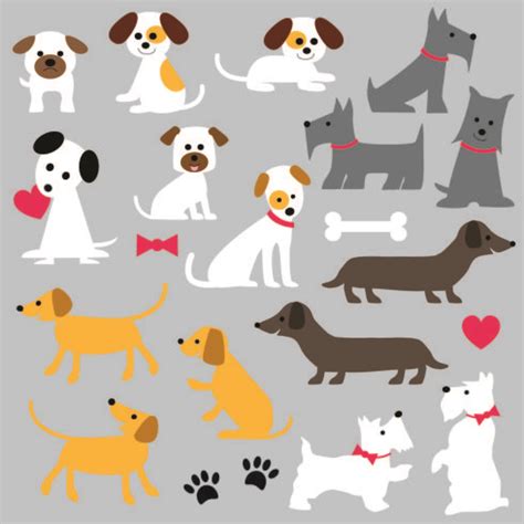 cute dog clipart 335322 Vector Art at Vecteezy