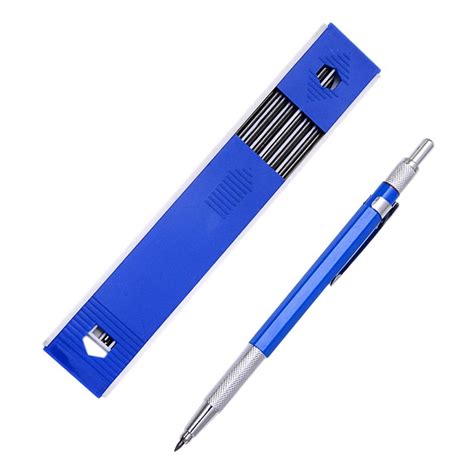 2.0mm Mechanical Pencil Lead Pencil for Draft Drawing Carpenter Crafting Art Sketching with 12 ...