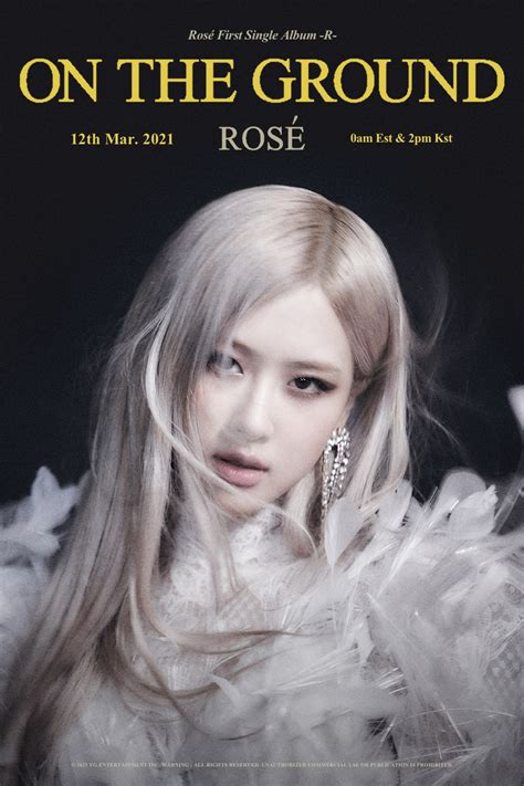 Update: BLACKPINK's Rosé Celebrates Solo Debut Day With "On The Ground" Teaser Poster | Soompi