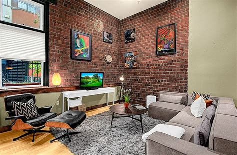 10+ Modern Brick Wall Design Living Room