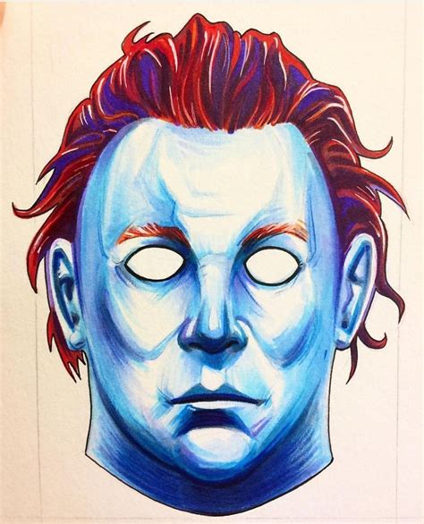 Michael Myers Mask Drawing