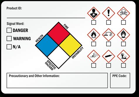 Ghs Secondary Label Template | printable label templates