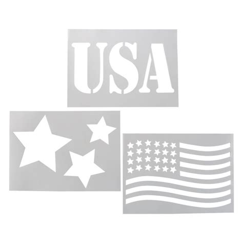 Patriotic Yard Stencils - 3 Pc. | Oriental Trading | Outdoor fourth of july decorations ...