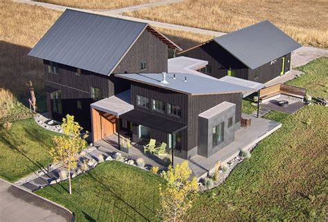 Modern Farmhouse in AquaFir™ Black | Montana Timber Products