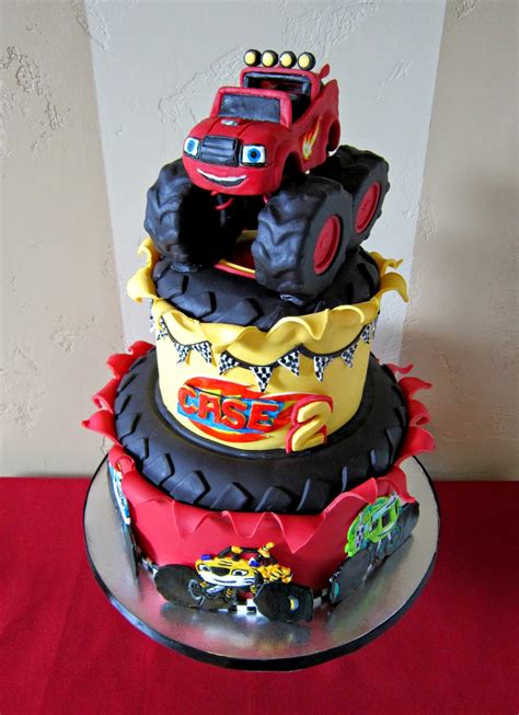 Delectable Cakes: "Blaze and the Monster Machine's" birthday cake