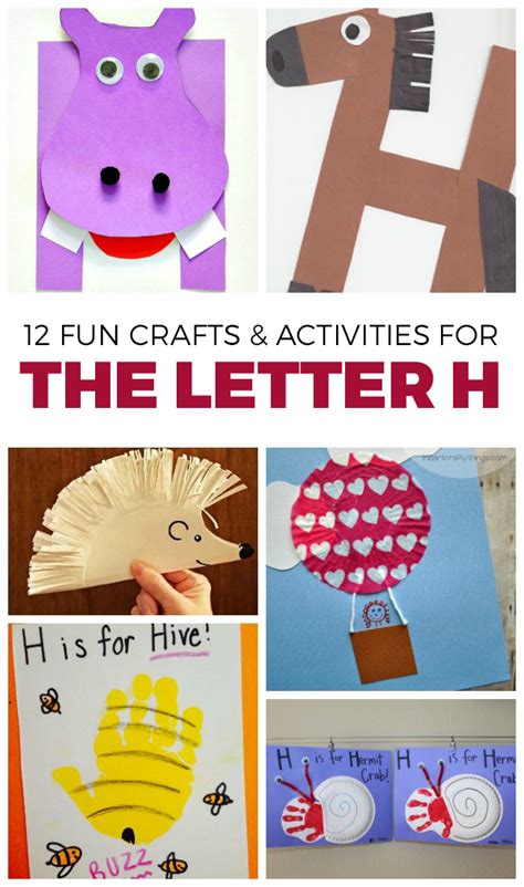 12 Happy Letter H Crafts & Activities in 2023 | Letter h activities, Alphabet activities ...