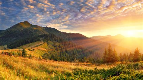 3840x2160 Mountain Scenery Morning Sun Rays 4k 4K ,HD 4k Wallpapers,Images,Backgrounds,Photos ...