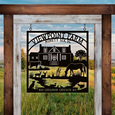 Customized Metal Farm Sign Custom Metal Ranch Sign Farm - Etsy | Metal farm sign, Custom farm ...