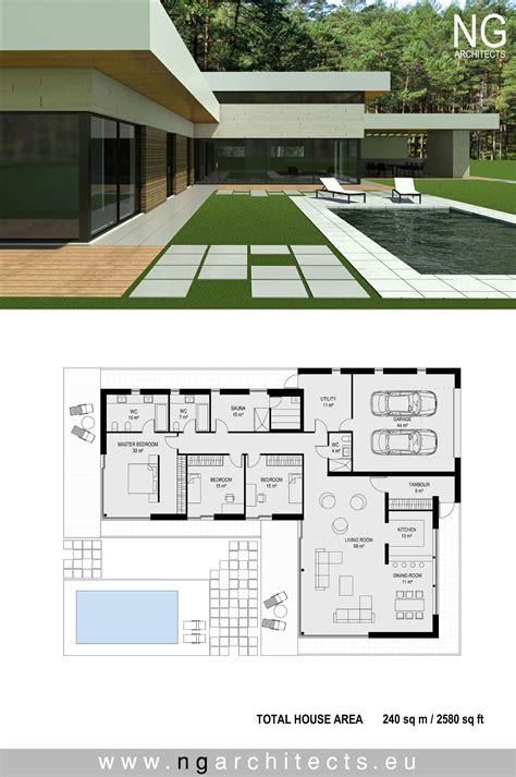 Modern Villa Floor Plan Design - Image to u