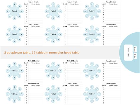 Wedding Round Table Seating Plan Template | Brokeasshome.com