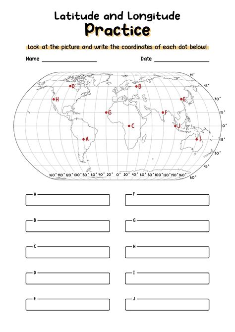 Longitude and Latitude Worksheets | Map worksheets, Latitude and ...