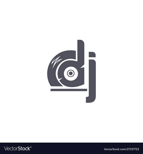 Letter logo jd dj logo design Royalty Free Vector Image