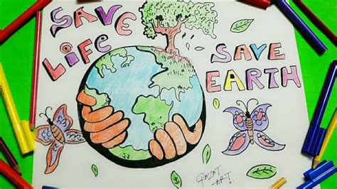 Save Earth Drawings For Kids | Images and Photos finder