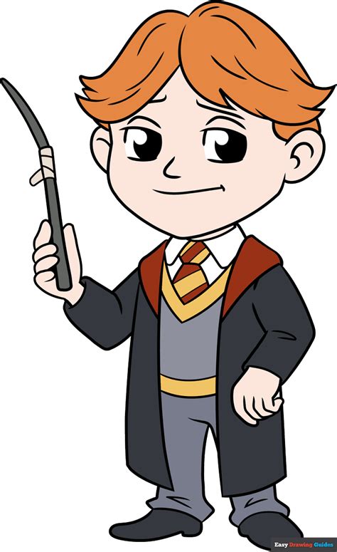 how to draw ron weasley from harry potter featured image