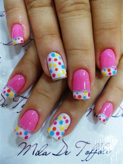 Pink And White Polka Dot Nails Pictures, Photos, and Images for ...