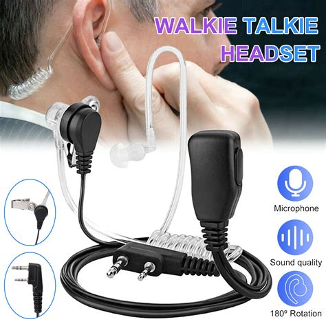 2Pin PPT Walkie Talkie Mic Earpiece Headset | Grelly USA