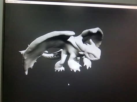 3D Printed Dragon- Night fury. Furia nocturna. Toothless. by hermida70 | Pinshape