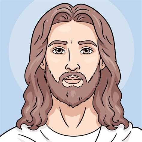 How to Draw Jesus' Face - Really Easy Drawing Tutorial